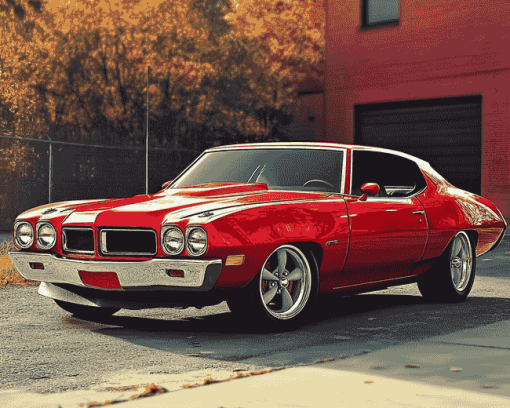 Aesthetic Red 1974 Gto Diamond Painting