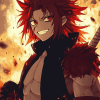 Aesthetic Red Riot Anime Diamond Painting