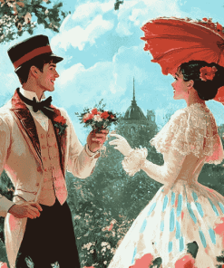 Aesthetic Romantic Holiday Diamond Painting