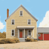 Aesthetic Saltbox House Diamond Painting