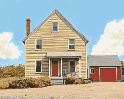 Aesthetic Saltbox House Diamond Painting