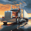 Aesthetic Semi Trucks Diamond Painting