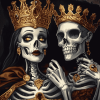 Aesthetic Skull King and Queen Diamond Painting