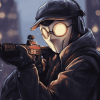 Aesthetic Sniper Mask Animation Diamond Painting