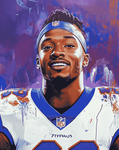 Aesthetic Stefon Diggs Sports Diamond Painting