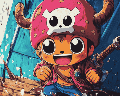 Aesthetic Tony Tony Chopper Anime Diamond Painting