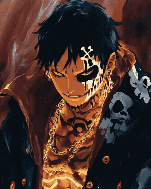 Aesthetic Trafalgar Law Anime Diamond Painting