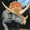 Aesthetic Triceratops Dinosaur Diamond Painting