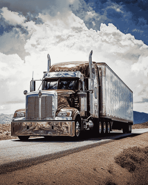 Aesthetic Truck Engines Diamond Painting