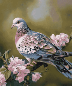 Aesthetic Turtle Dove Diamond Painting