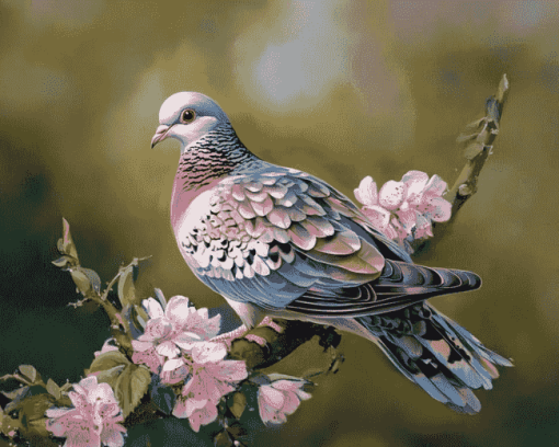 Aesthetic Turtle Dove Diamond Painting