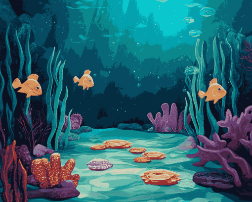 Aesthetic Underwater Adventure Diamond Painting