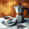 Aesthetic Vintage Coffee Pots Diamond Painting