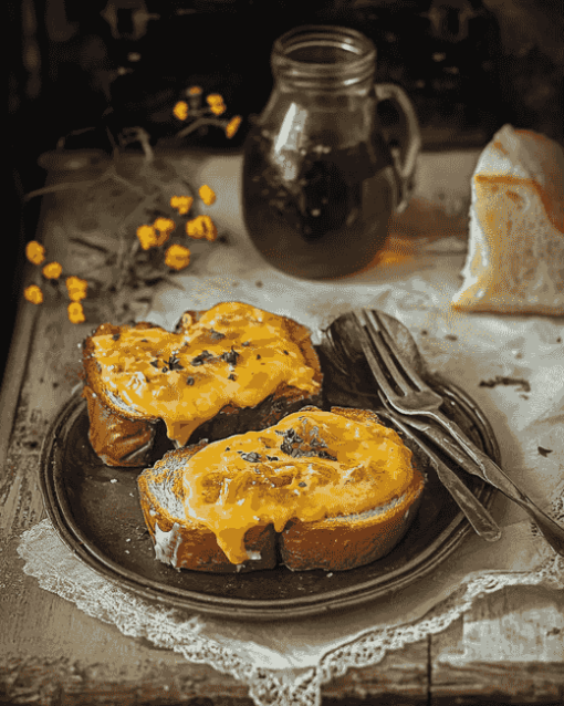 Aesthetic Welsh Rarebit Meal Diamond Painting