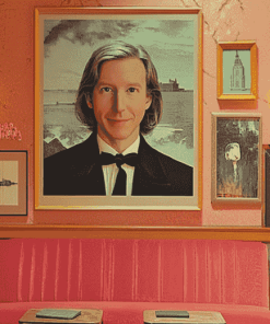 Aesthetic Wes Anderson Film Inspired Diamond Painting