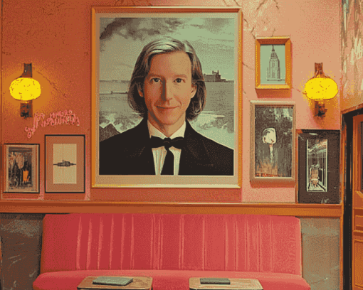 Aesthetic Wes Anderson Film Inspired Diamond Painting