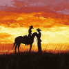 Aesthetic Western Silhouette Diamond Painting