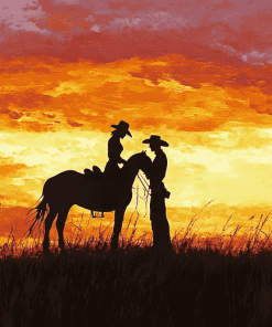 Aesthetic Western Silhouette Diamond Painting