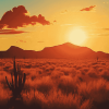 Aesthetic Western Sunset Diamond Painting