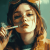 Aesthetic Woman Smokers Diamond Painting