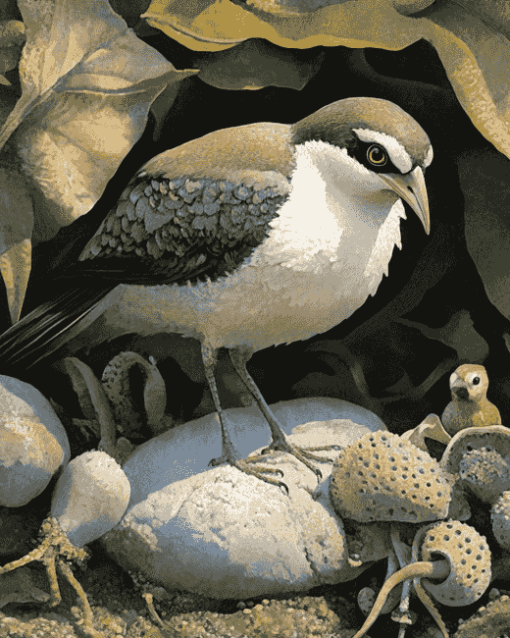 Aesthetic Wrybill Birds Diamond Painting