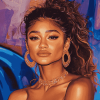 Aesthetic Zendaya Celebrity Diamond Painting