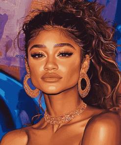 Aesthetic Zendaya Celebrity Diamond Painting