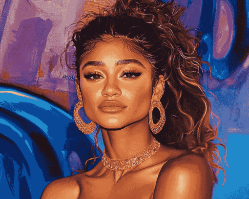 Aesthetic Zendaya Celebrity Diamond Painting