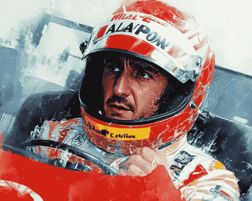 Alain Prost Nascar Driver Diamond Painting