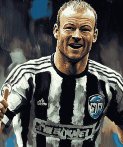 Alan Shearer Football Icon Diamond Painting