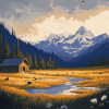 Alaska National Parks Landscapes Diamond Painting