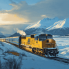 Alaska Winter Train Diamond Painting