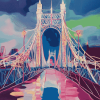 Albert Bridge Abstract Diamond Painting