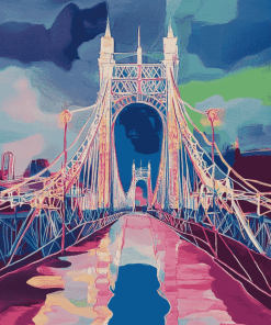 Albert Bridge Abstract Diamond Painting