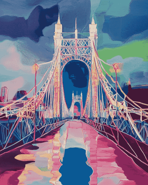 Albert Bridge Abstract Diamond Painting