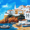 Albufeira Cityscape Diamond Painting