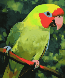 Alexandrine Parakeet Birds Diamond Painting