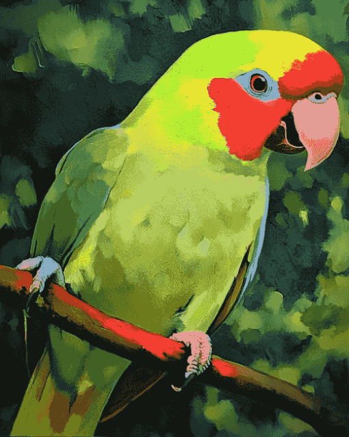 Alexandrine Parakeet Birds Diamond Painting