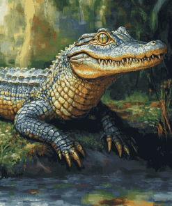 Alligator Reptile Diamond Painting