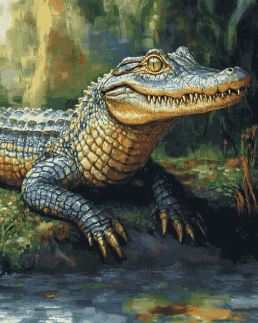 Alligator Reptile Diamond Painting