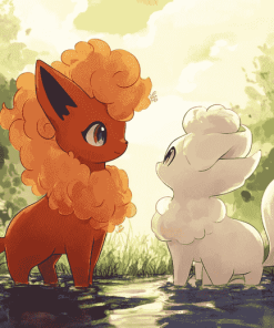 Alolan Vulpix Pokemon Diamond Painting