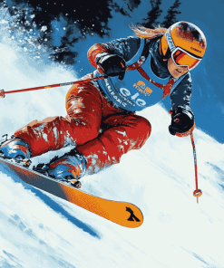 Alpine Ski Adventure Diamond Painting