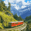 Alps Train Adventure Diamond Painting