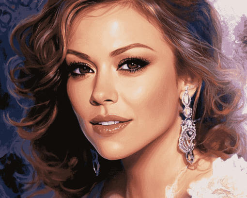 Alyssa Milano Celebrity Diamond Painting