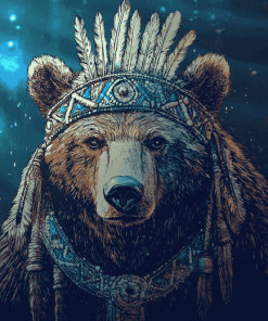 American Bears Animation Diamond Painting