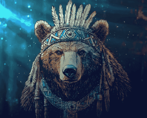 American Bears Animation Diamond Painting