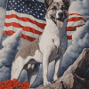 American Flag Norwegian Elkhoun Diamond Painting