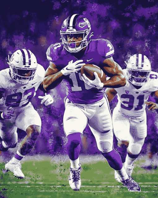 American Football Kansas State Diamond Painting