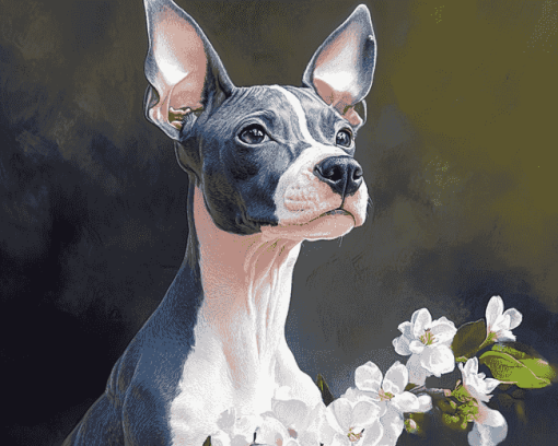 American Hairless Terrier Puppies Diamond Painting