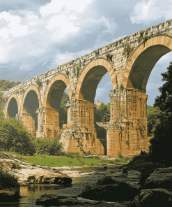 Ancient Roman Aqueduct Structures Diamond Painting